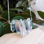 Colgante Plata Cuarzo Aqua Aura Esmagic Crystal Shop Tienda Online