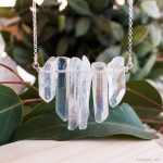 Colgante Plata Cuarzo Aqua Aura Esmagic Crystal Shop Tienda Online